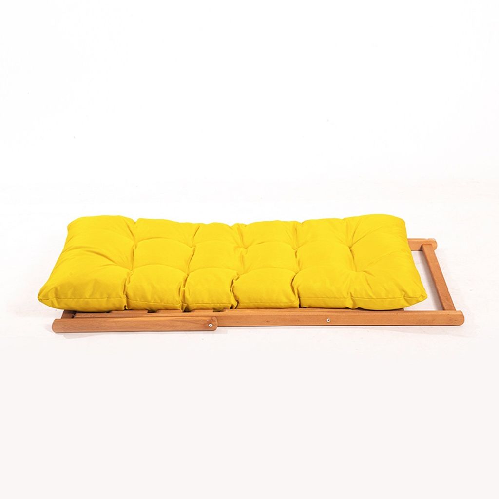 Összecsukható kültéri garnitúra, sárga párnával - ombres - butopêa